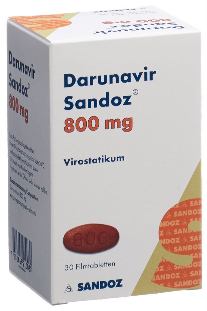 DARUNAVIR Sandoz 800 mg, Hauptbild DARUNAVIR Sandoz 800 mg, Hauptbild
