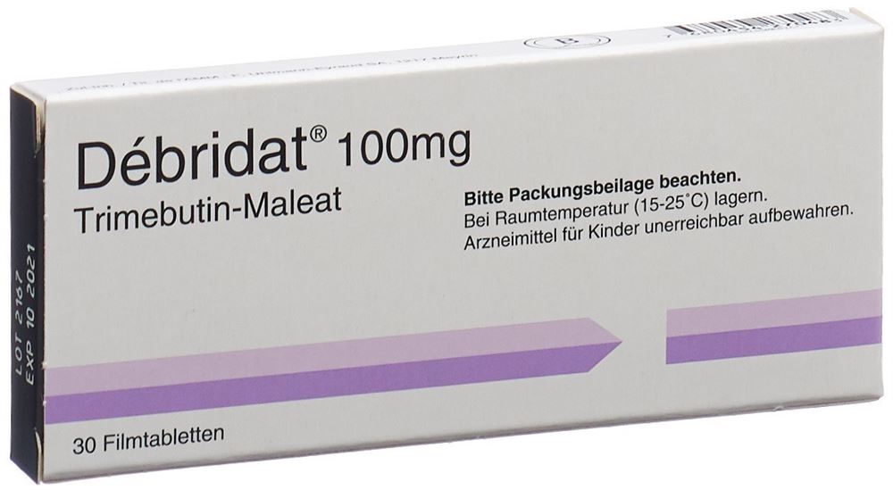 Debridat cpr pell 100 mg blist 30 pce, image principale