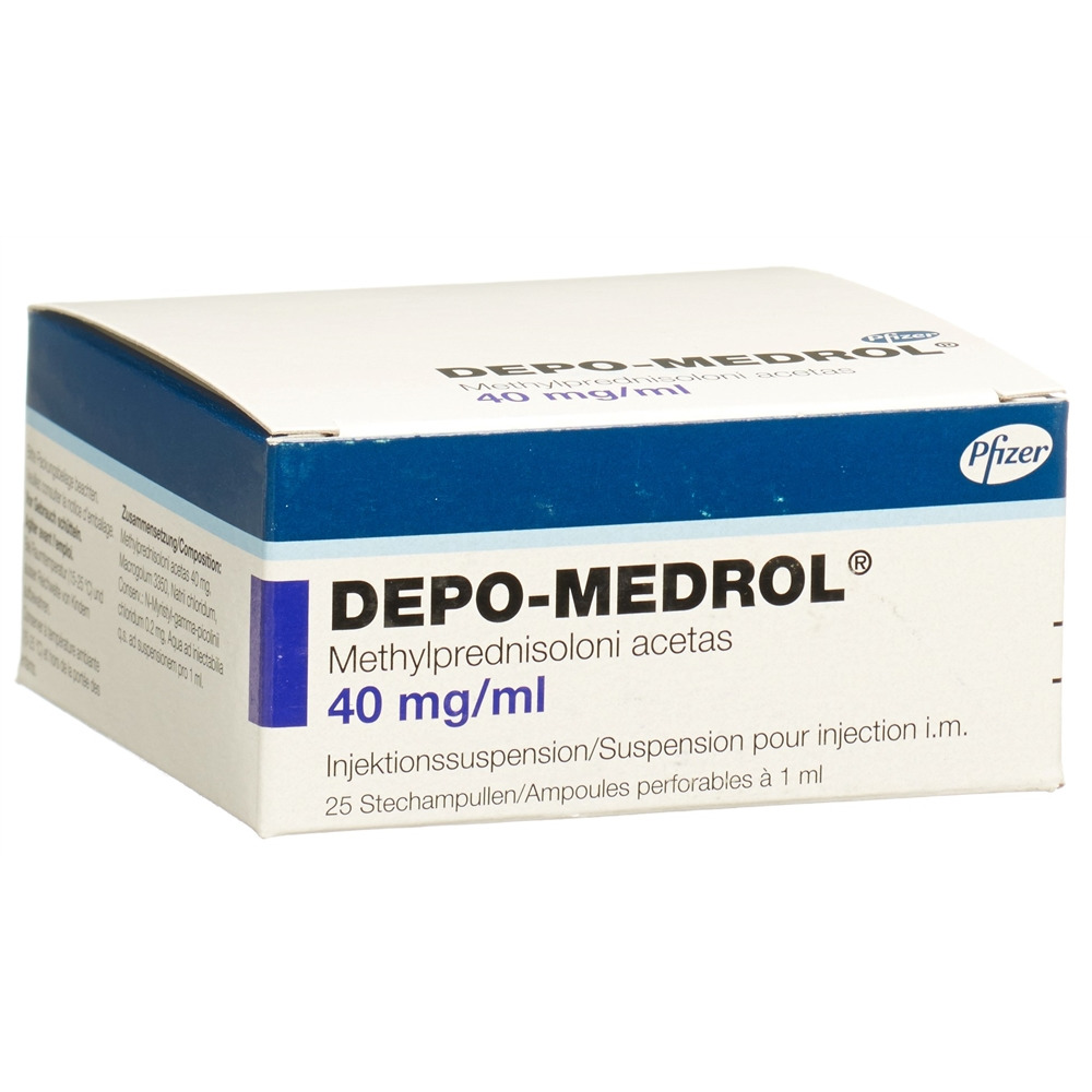 DEPO-MEDROL Inj Susp 40 mg/ml Durchstf 1 ml, Hauptbild