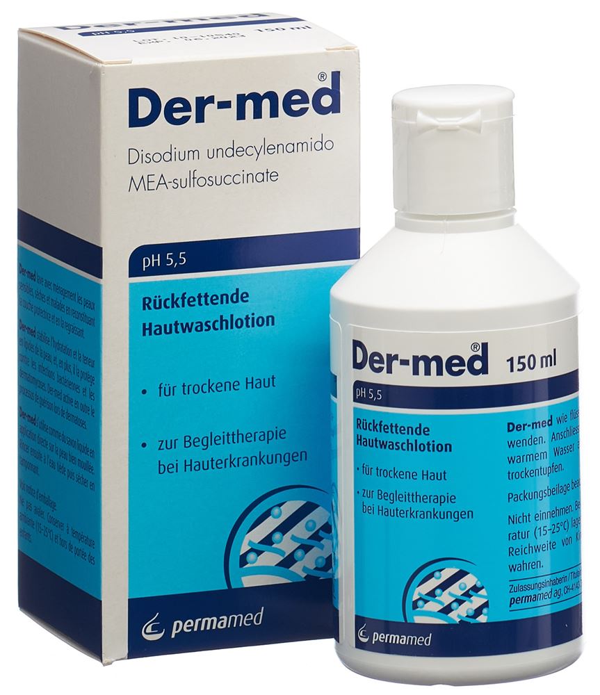 Der-med Rückfettende Hautwaschlotion extra mild, Bild 4 von 5