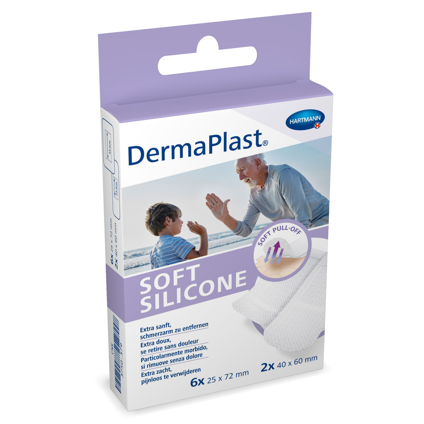 DERMAPLAST Soft Silicone Strips, Hauptbild