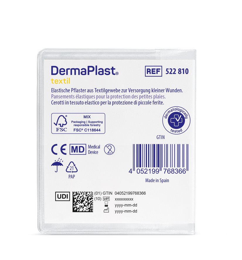 DERMAPLAST Textil Centro strip