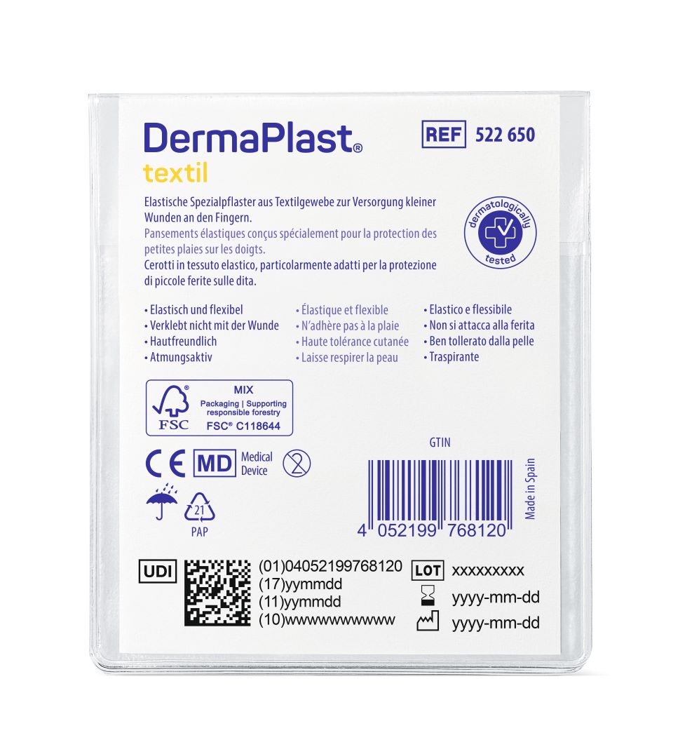 DERMAPLAST Textil pansement doigts, image 2 sur 2