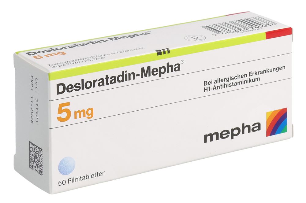 DESLORATADINE Mepha 5 mg, Hauptbild