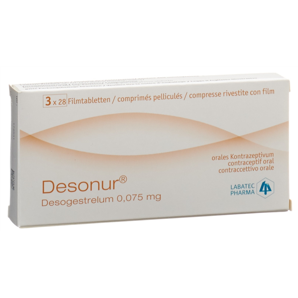 DESONUR cpr pell 0.075 mg blist 28 pce, image 2 sur 2