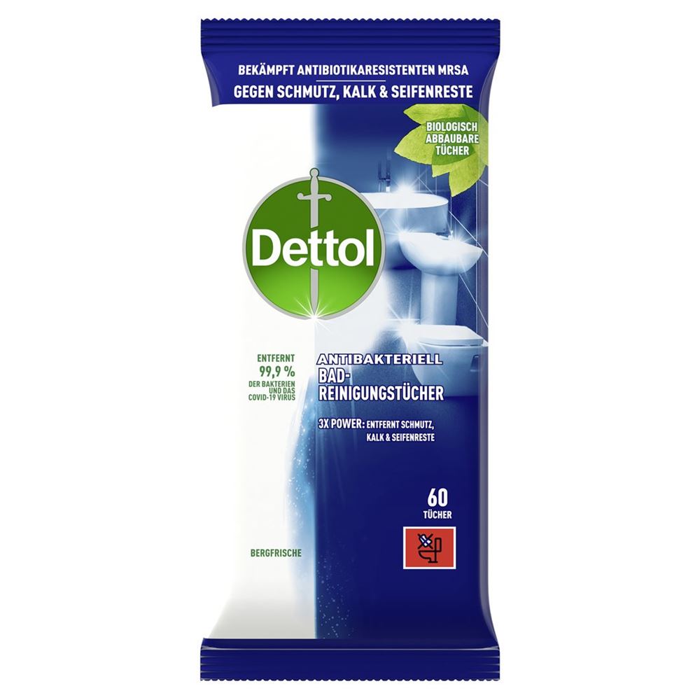 DETTOL lingettes nettoyantes salle de bain