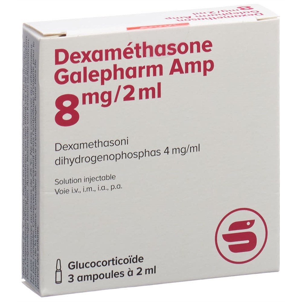 DEXAMETHASONE Galepharm Amp 8 mg/2ml, image 2 sur 2