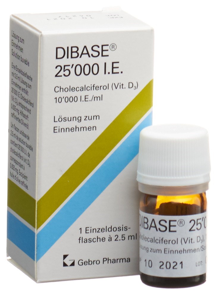 DIBASE Lös 25000 IE Fl 2.5 ml, Bild 2 von 4