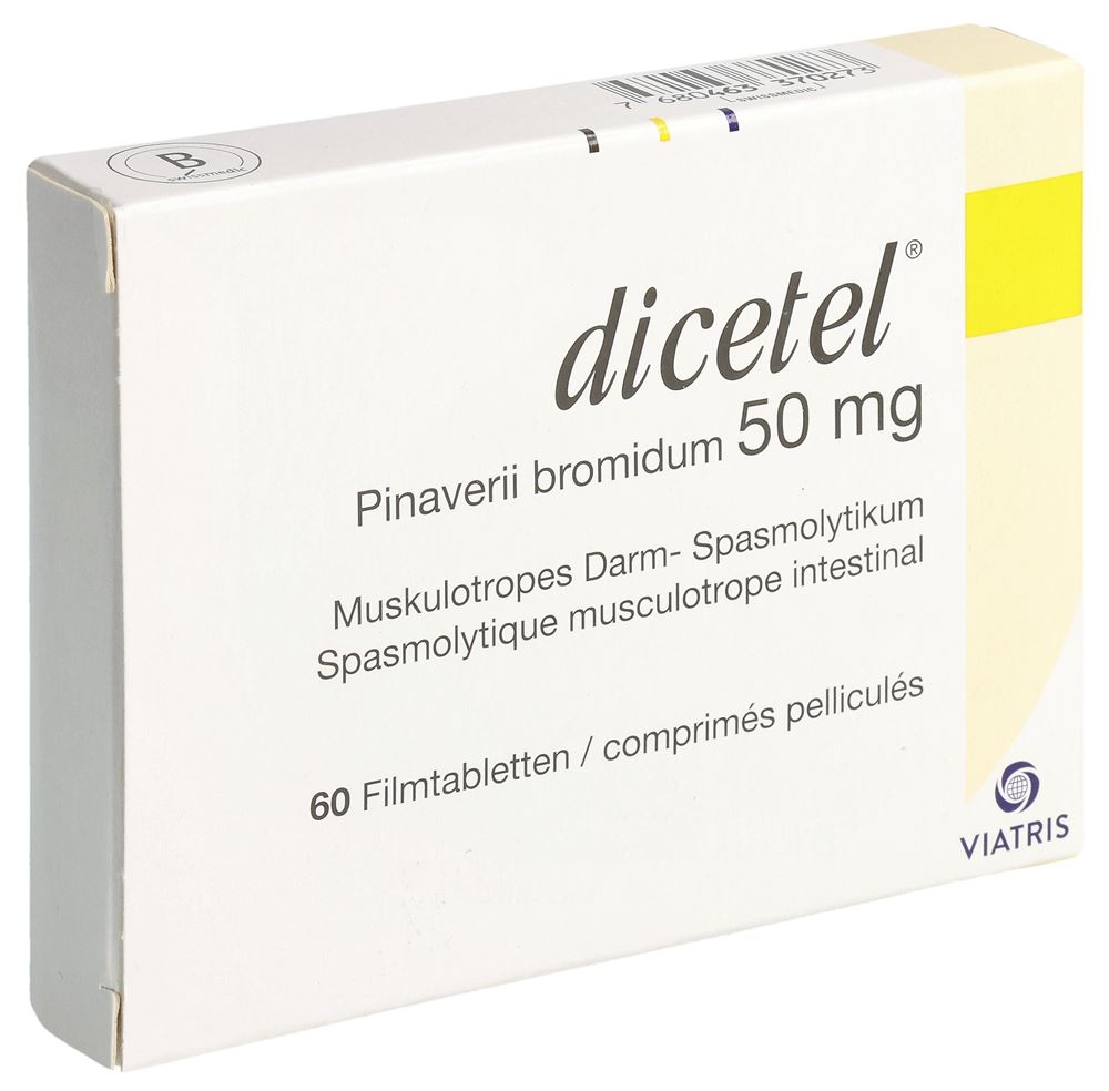 DICETEL Filmtabl 50 mg Blist 60 Stk, Hauptbild DICETEL Filmtabl 50 mg Blist 60 Stk, Hauptbild