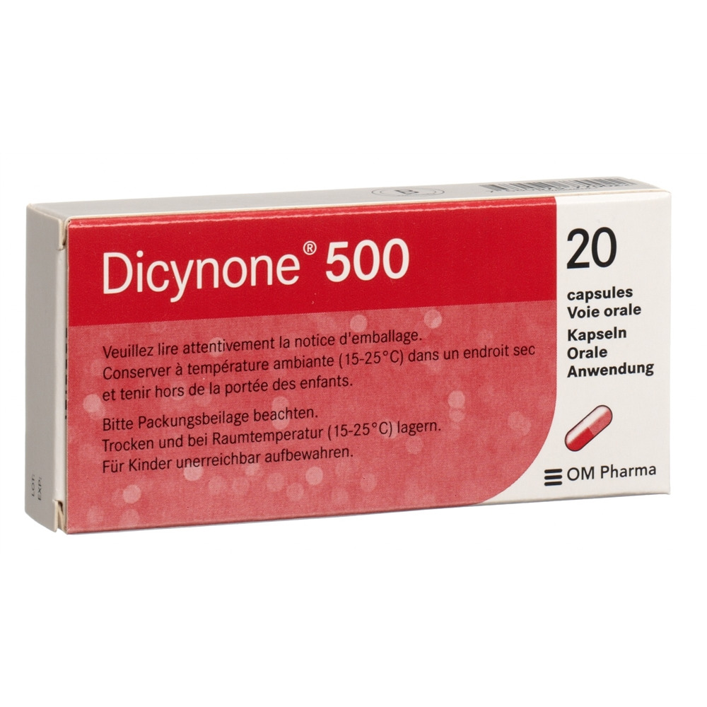 DICYNONE caps 500 mg blist 20 pce, image 2 sur 2