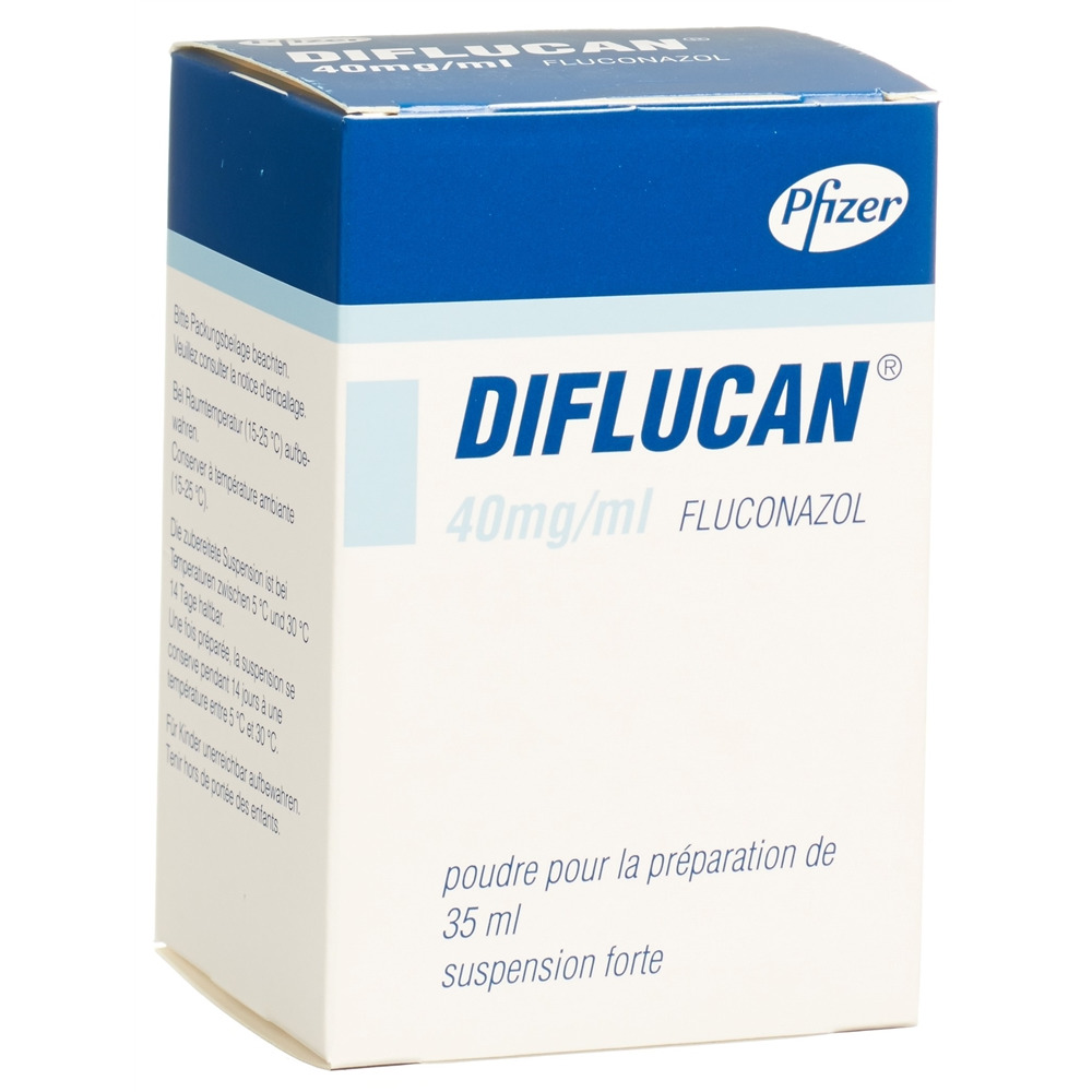 DIFLUCAN pdr 40 mg/ml pour suspension fl 35 ml, image 2 sur 2