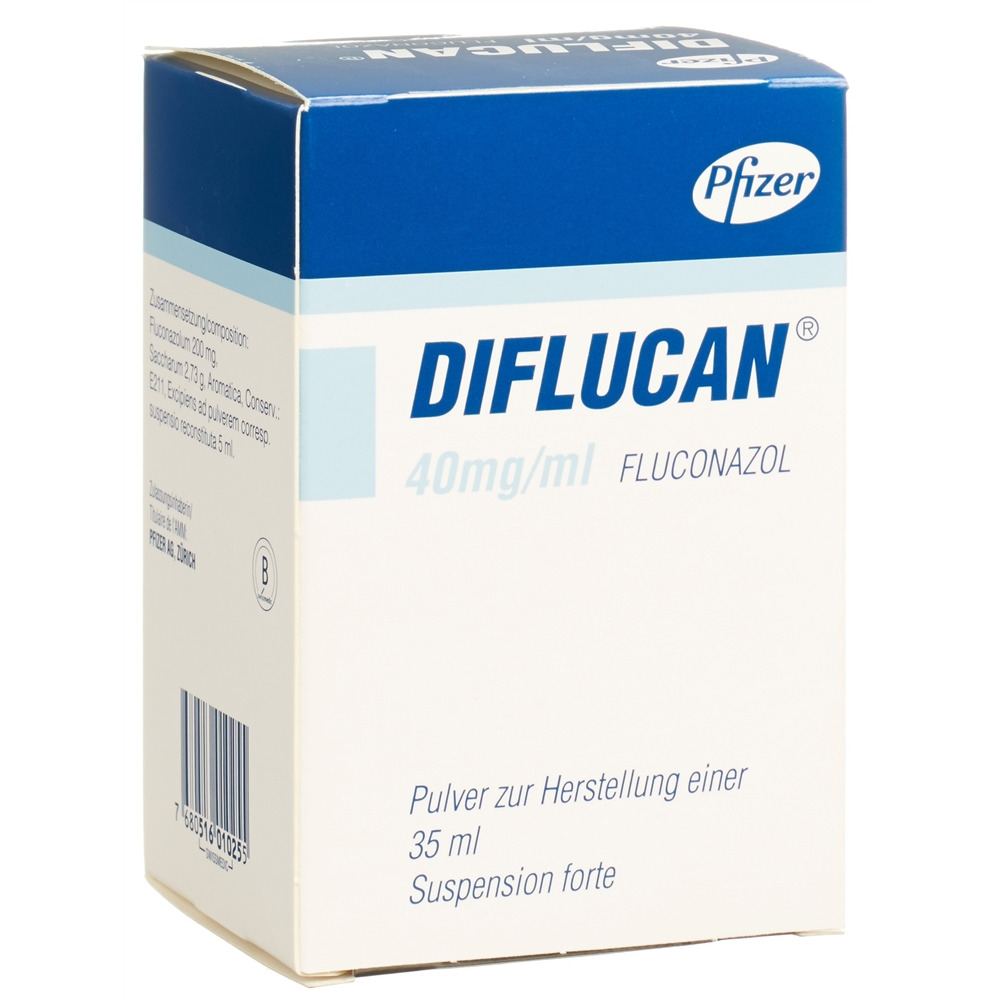 DIFLUCAN Plv 40 mg/ml zur Herstellung einer Suspension Fl 35 ml, Hauptbild