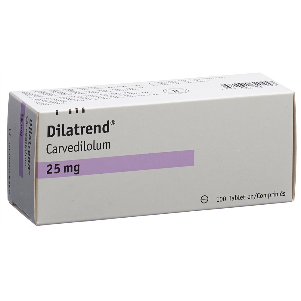 DILATREND cpr 25 mg blist 100 pce, image principale