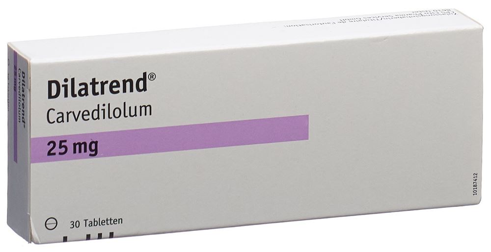 DILATREND cpr 25 mg blist 30 pce, image principale