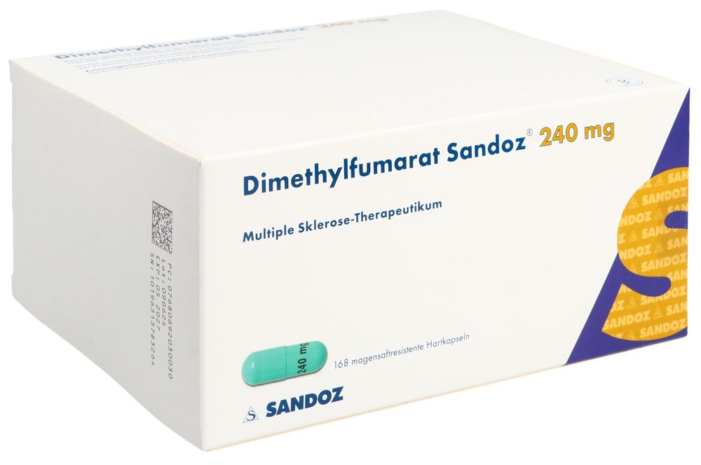 DIMETHYLFUMARATE Sandoz 240 mg, Hauptbild