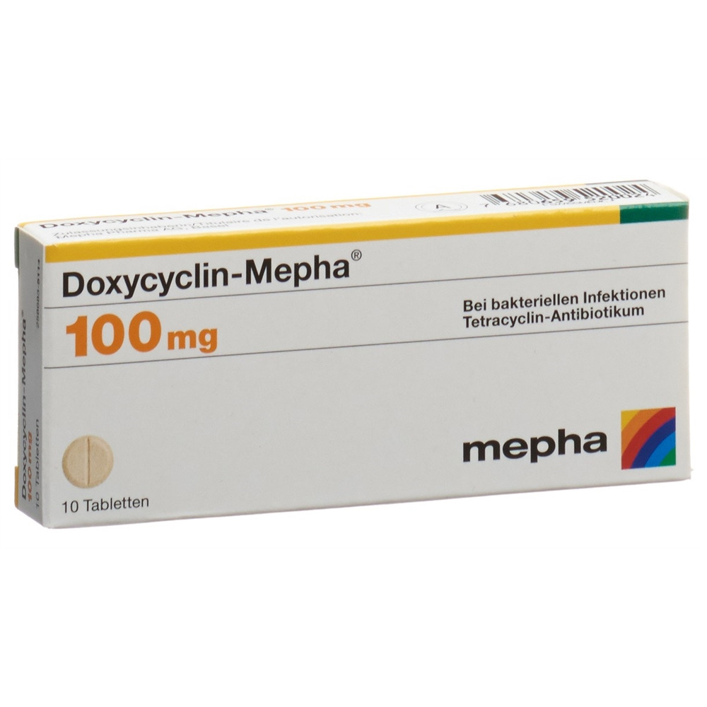 DOXYCYCLINE Mepha 100 mg, Hauptbild