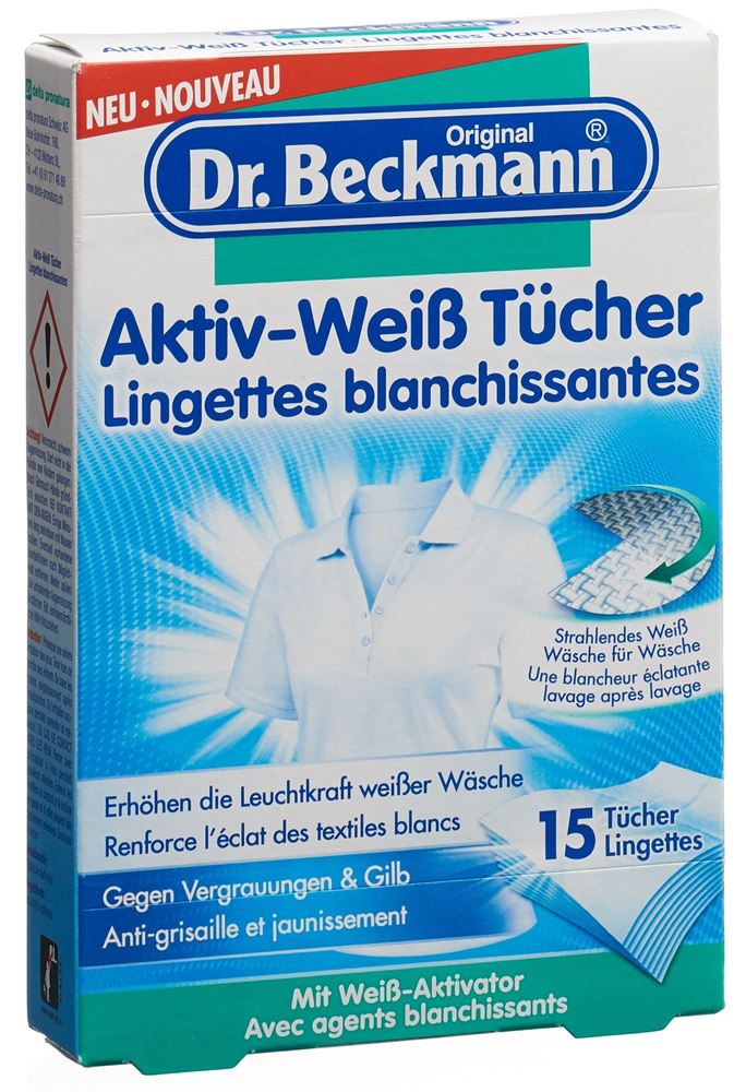 DR BECKMANN lingettes blanchissantes