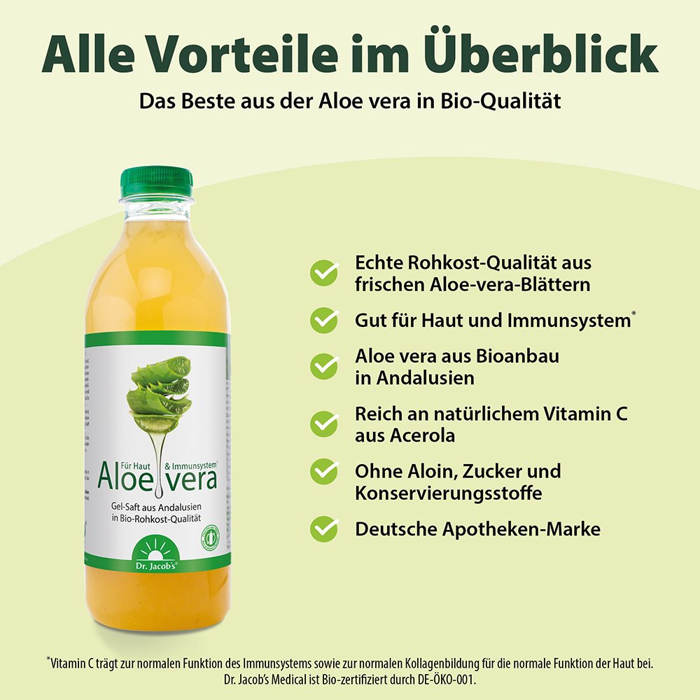 DR. JACOB'S aloevera gel jus, image 2 sur 2