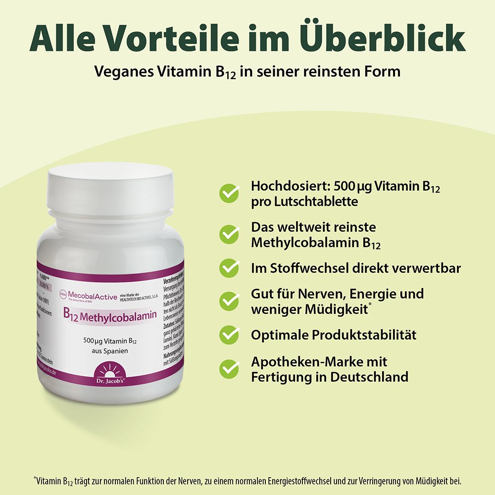 DR. JACOB'S Vitamin B12 Methylcobalamin, Bild 3 von 3