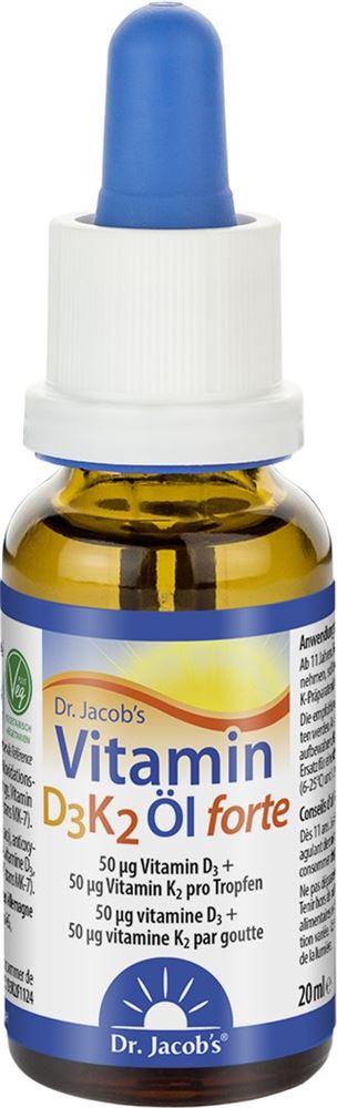 DR. JACOB'S Vitamin D3 K2 Öl forte IE