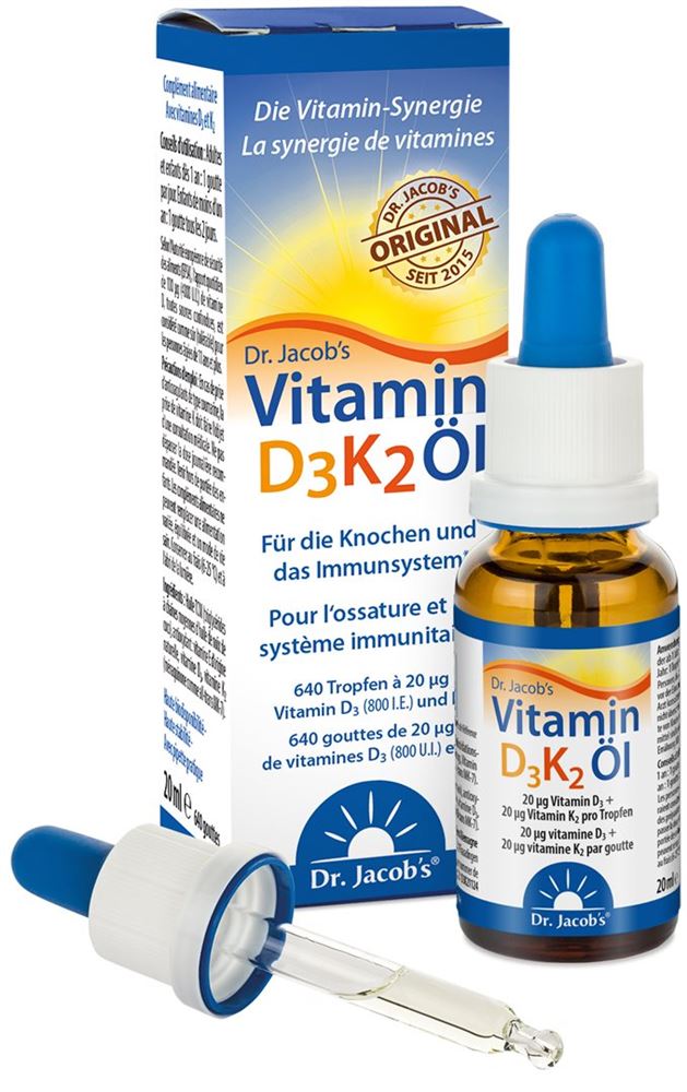 DR. JACOB'S Vitamin D3 K2 Öl Tropfen 800 IE, Bild 2 von 3