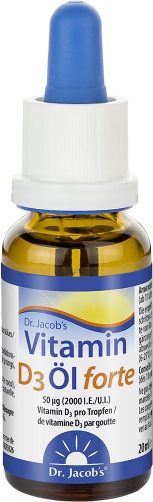 DR. JACOB'S Vitamin D3 Öl forte 2000 IE