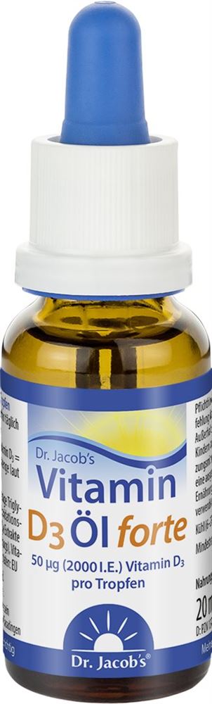 DR. JACOB'S vitamine D3 huile forte IE
