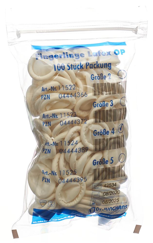 Dr. Junghans doigtiers roulés en latex