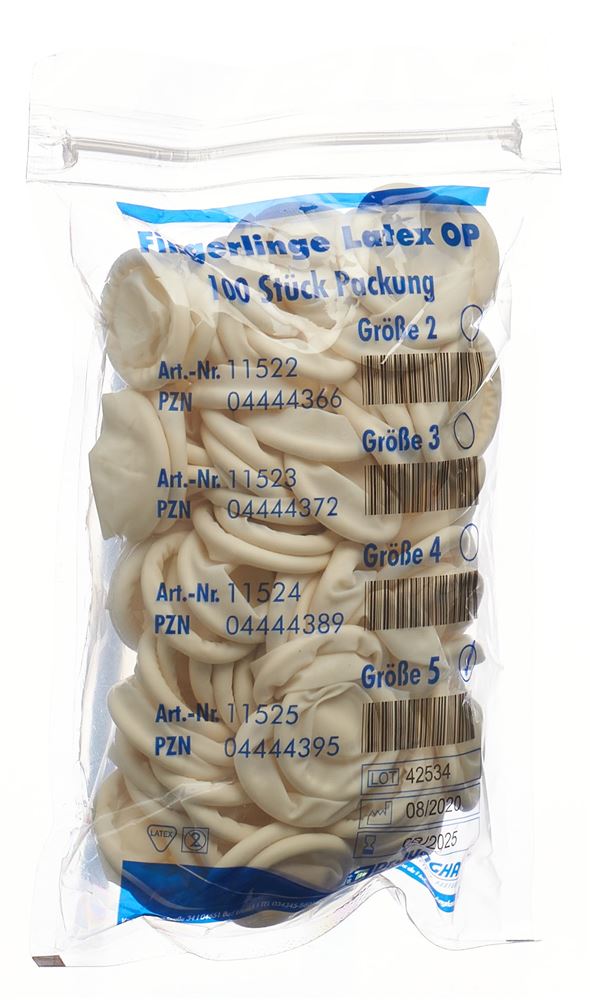 Dr. Junghans doigtiers roulés en latex