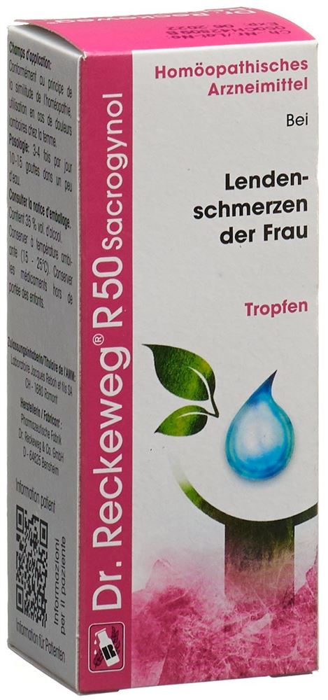 Dr. Reckeweg R50 Sacrogynol, image principale