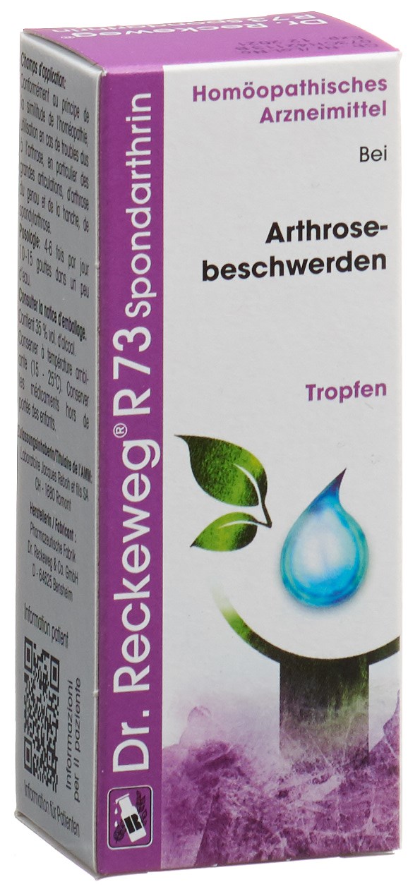 Dr. Reckeweg R73 Spondarthrin, image principale