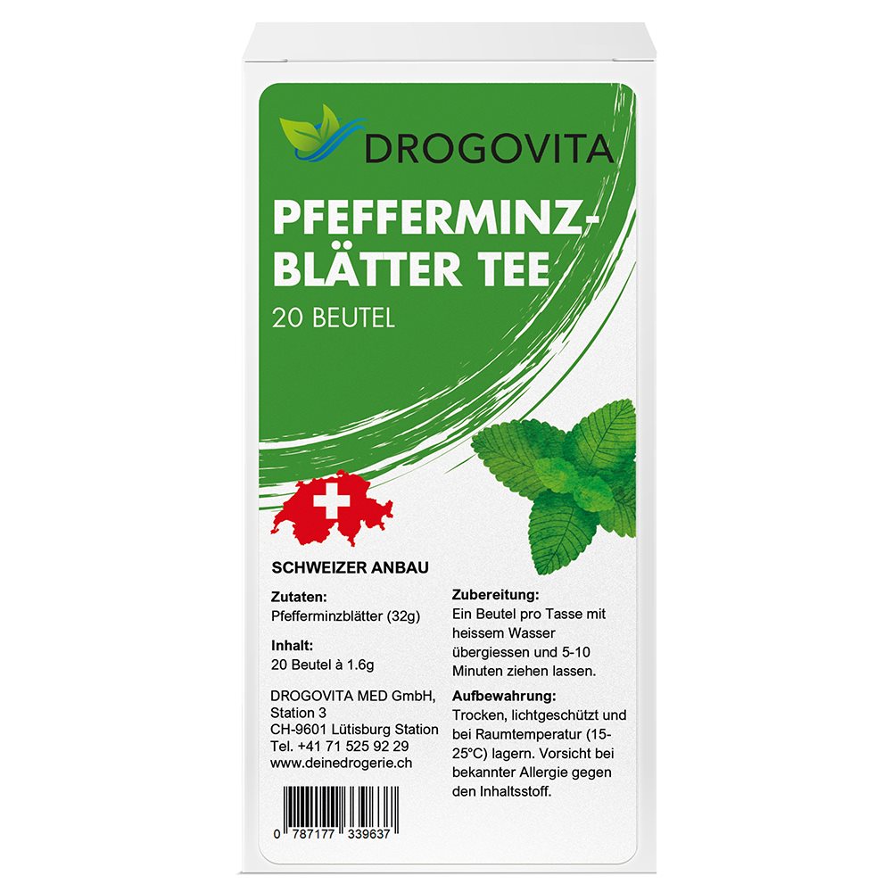 DROGOVITA Pfefferminzblätter Tee, Hauptbild