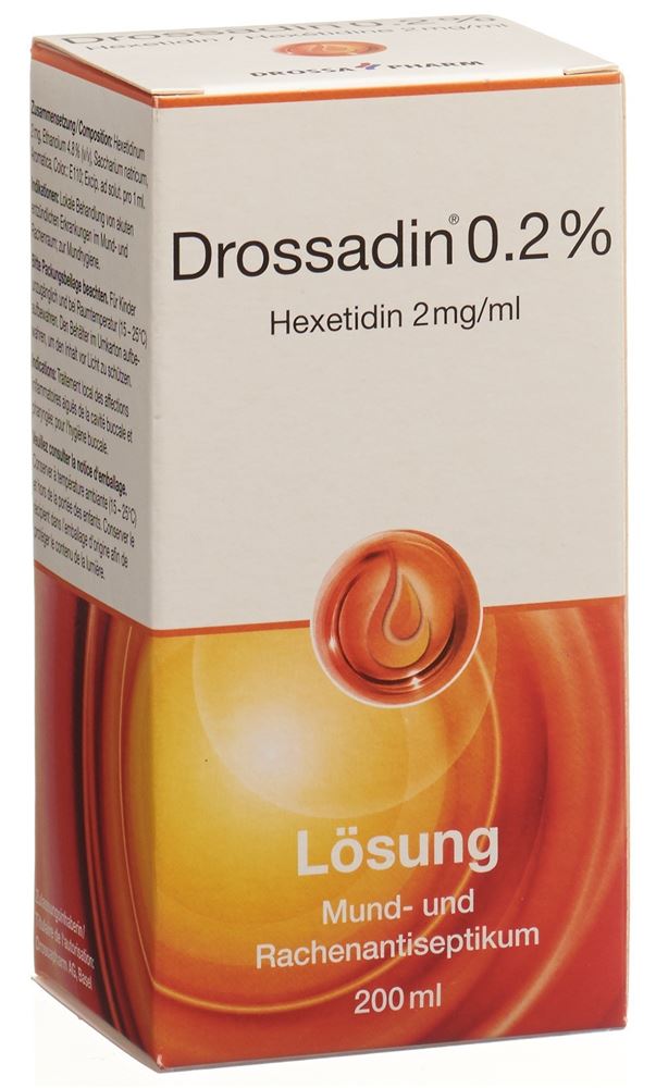 DROSSADIN Lös 0.2 % orange Fl 200 ml