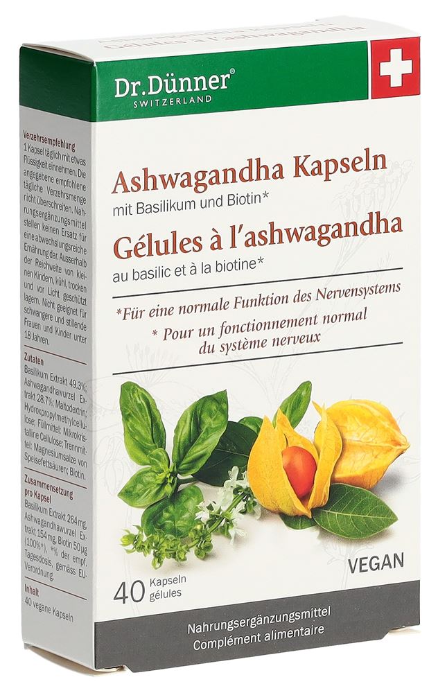 DUENNER Ashwagandha Energie + Nerven