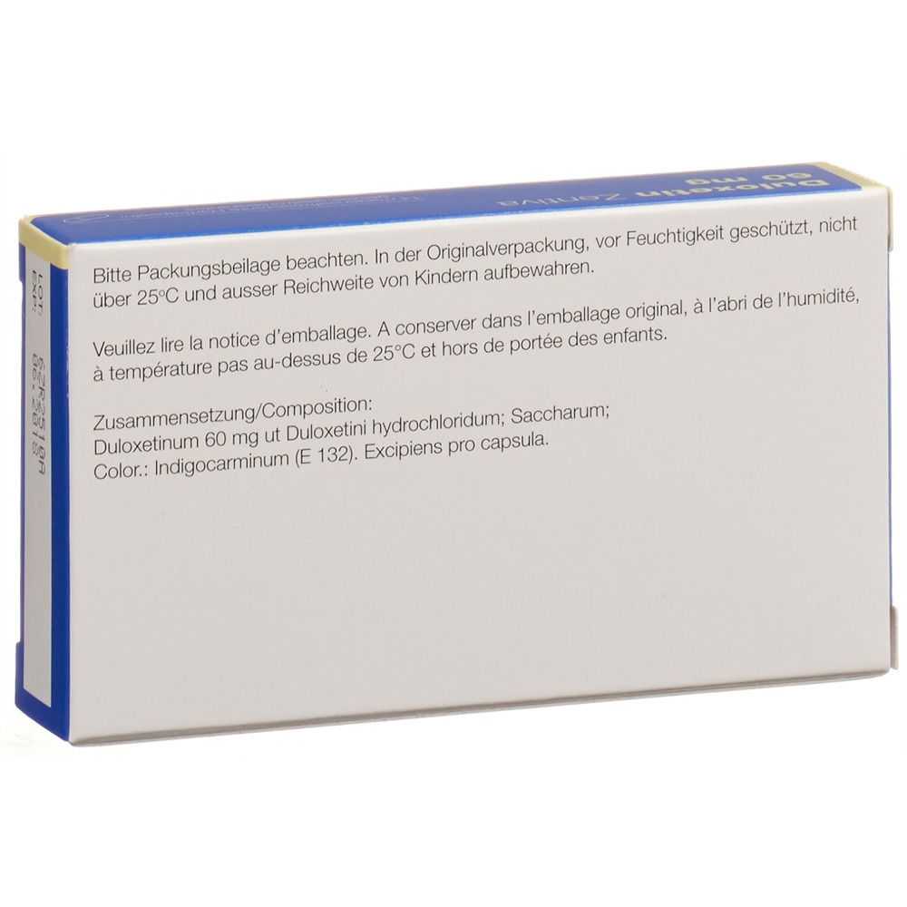 DULOXETINE Zentiva 60 mg, Bild 2 von 2