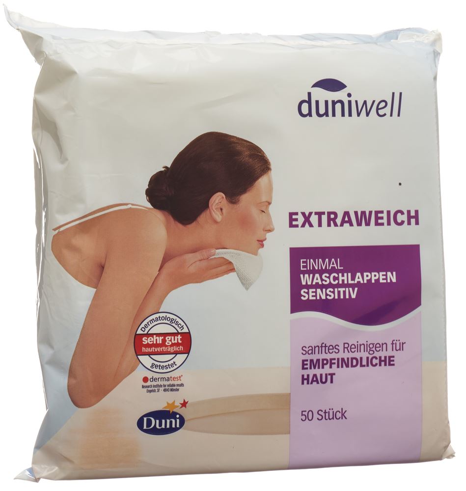 DUNIWELL lavettes usage unique sensitive