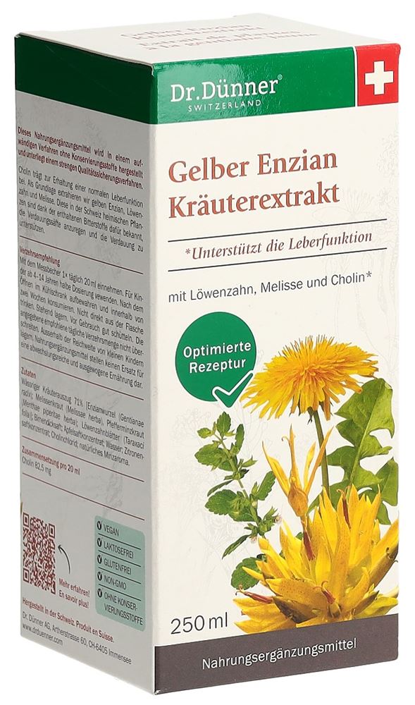 DUENNER gentiane jaune extrait de plantes