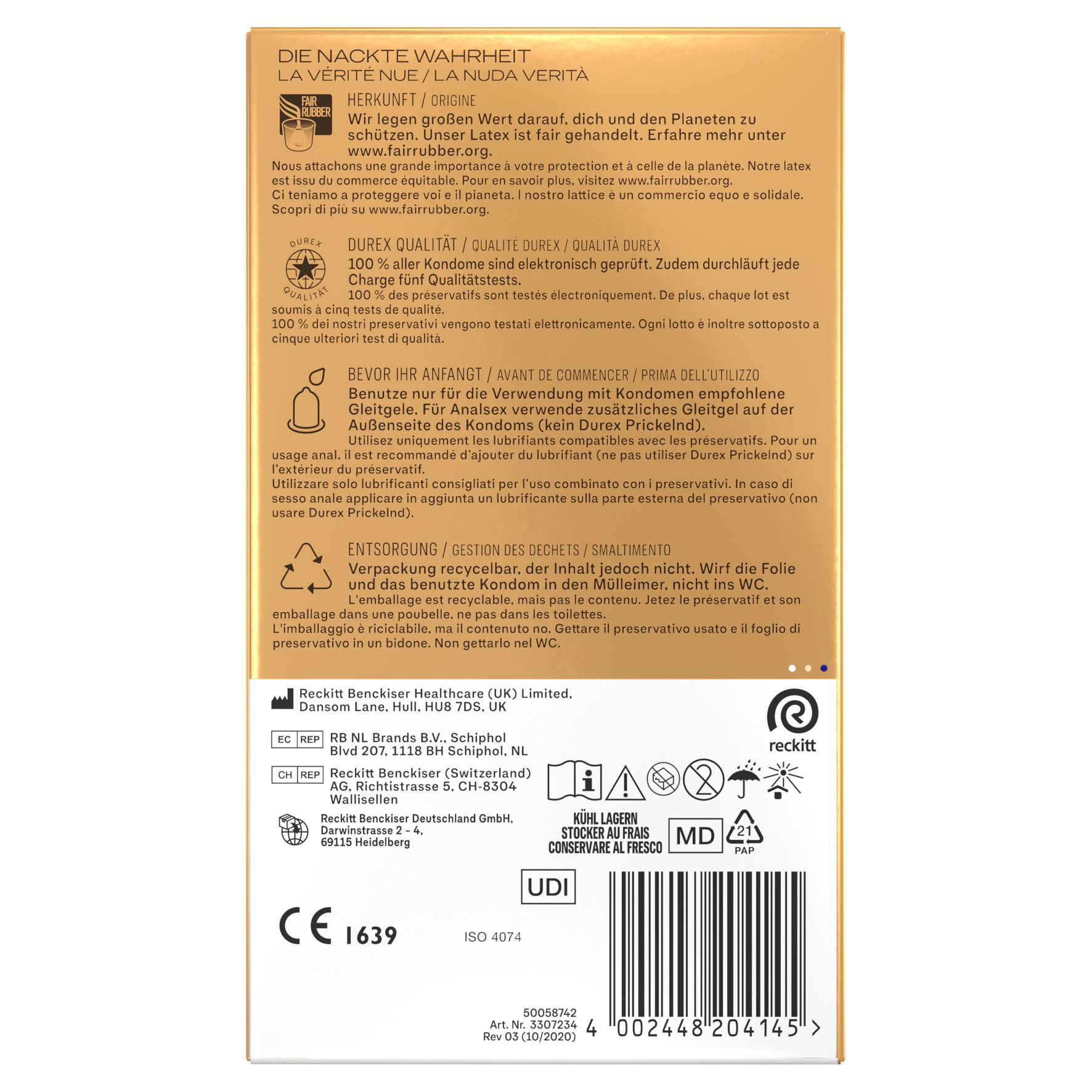 DUREX Hautnah Classic Präservativ, Bild 3 von 3