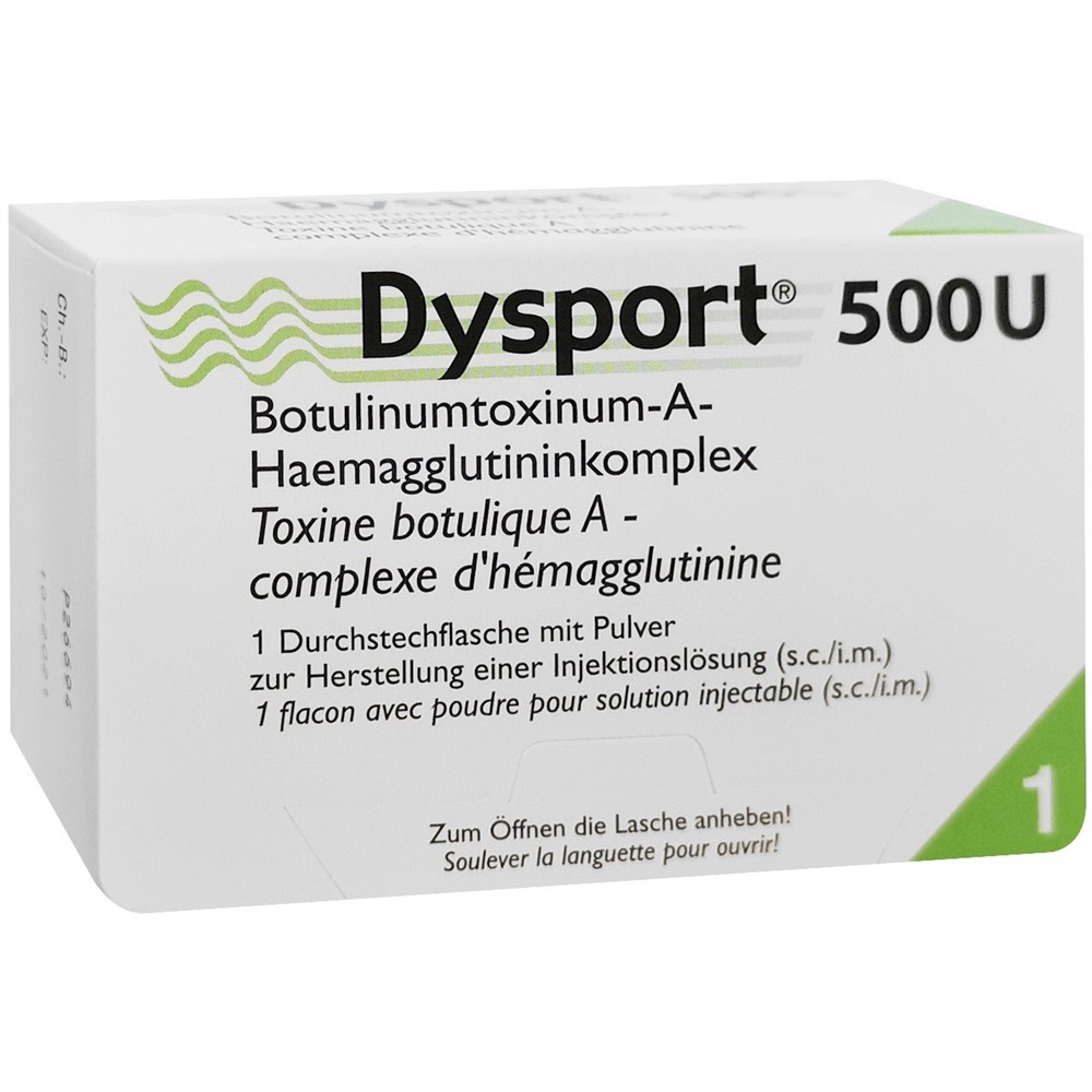 DYSPORT subst sèche 500 E flac 1 pce