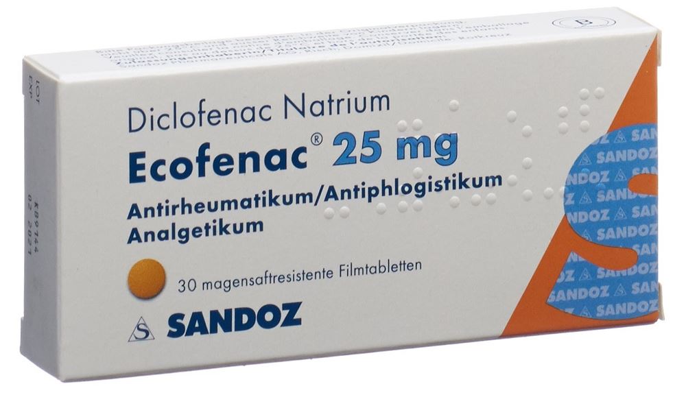 ECOFENAC cpr pell 25 mg blist 30 pce