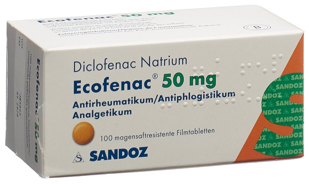 ECOFENAC cpr pell 50 mg blist 100 pce