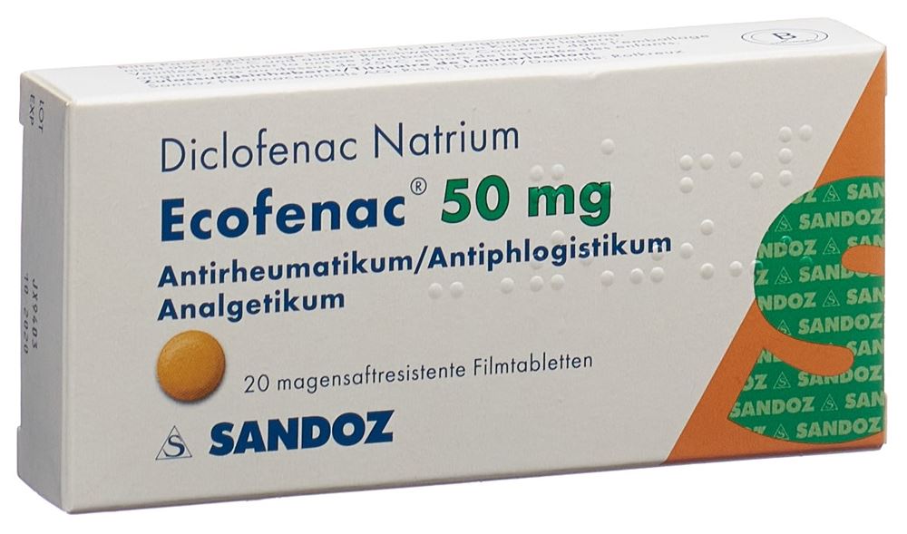 ECOFENAC cpr pell 50 mg blist 20 pce
