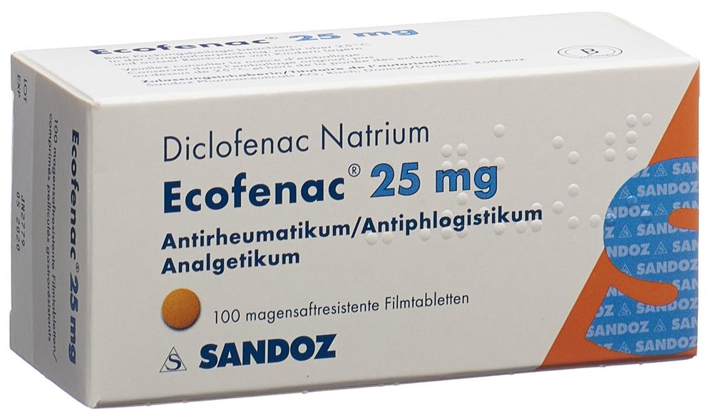 ECOFENAC Filmtabl 25 mg Blist 100 Stk