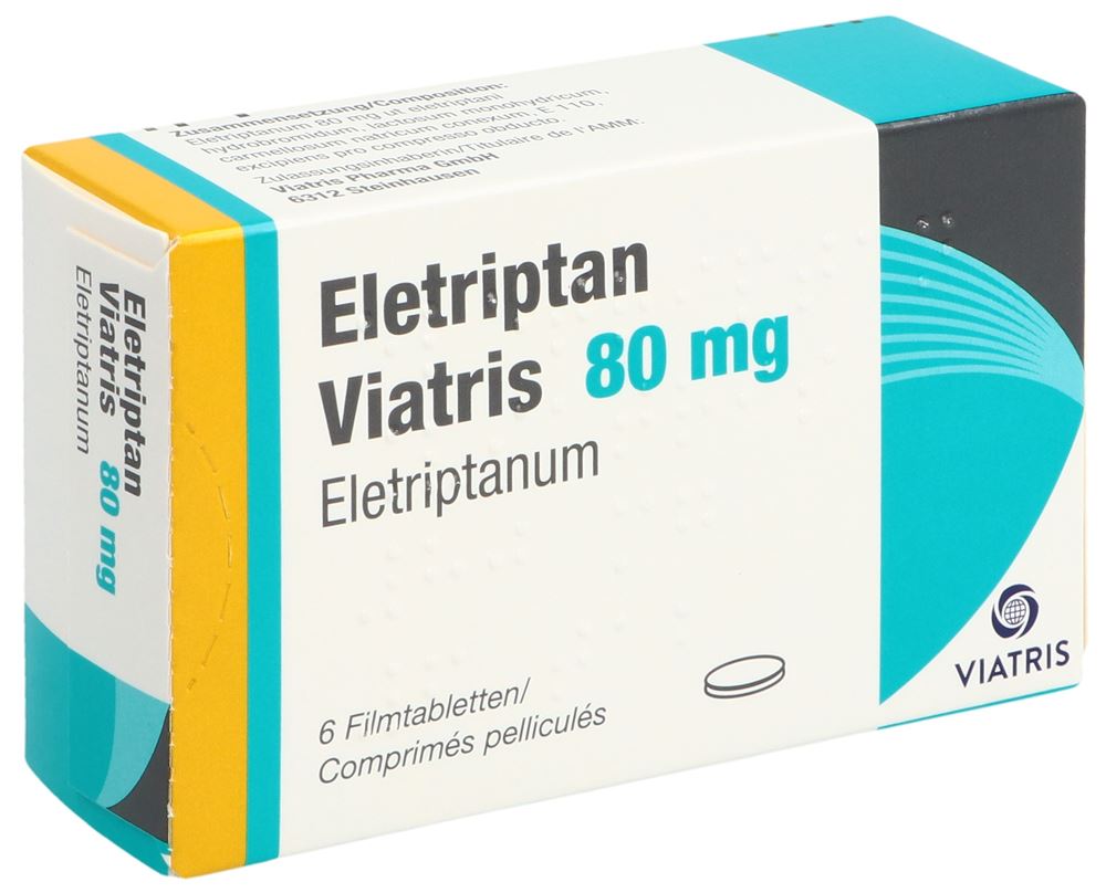 ELETRIPTAN Viatris 80 mg, image principale