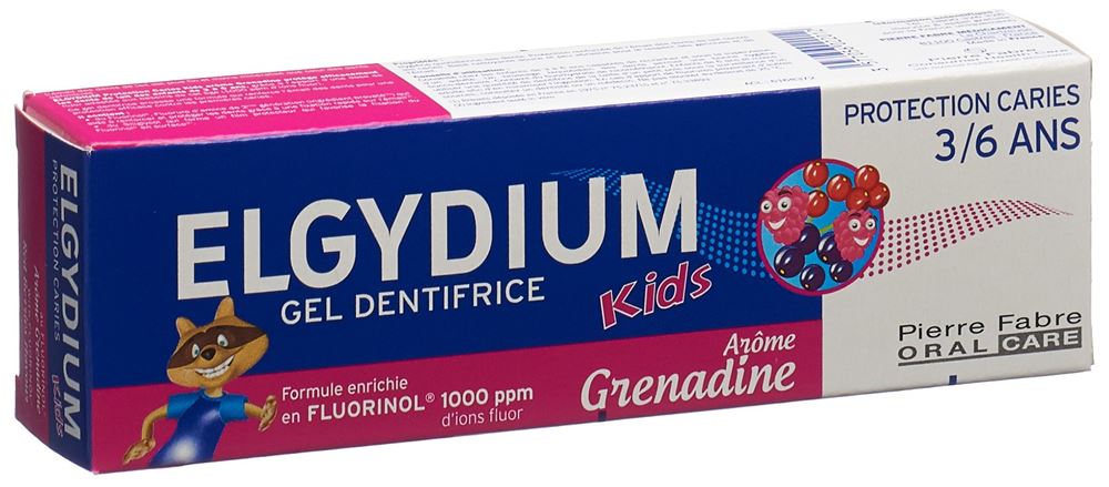 ELGYDIUM Kids fruits rouges 3-6 ans dentifrice, image principale