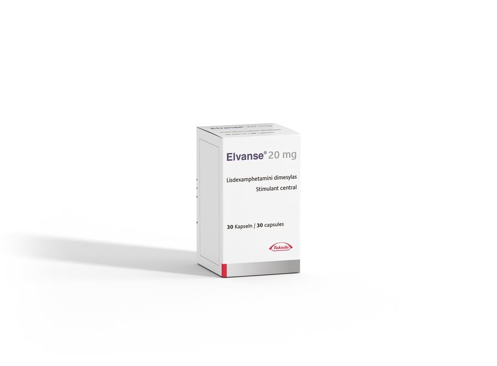 ELVANSE Kaps 20 mg Ds 30 Stk, Hauptbild