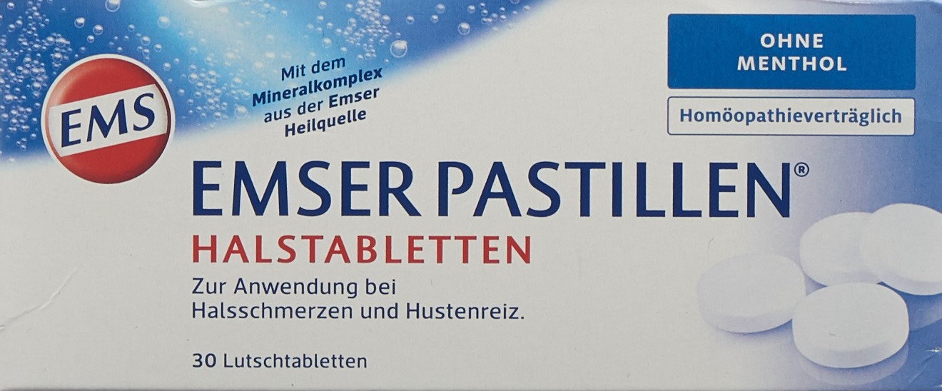 EMSER Pastillen ohne Menthol Blist 30 Stk