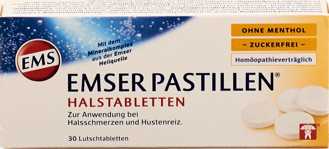 EMSER Pastillen zuckerfrei ohne Menthol Blist 30 Stk, Hauptbild