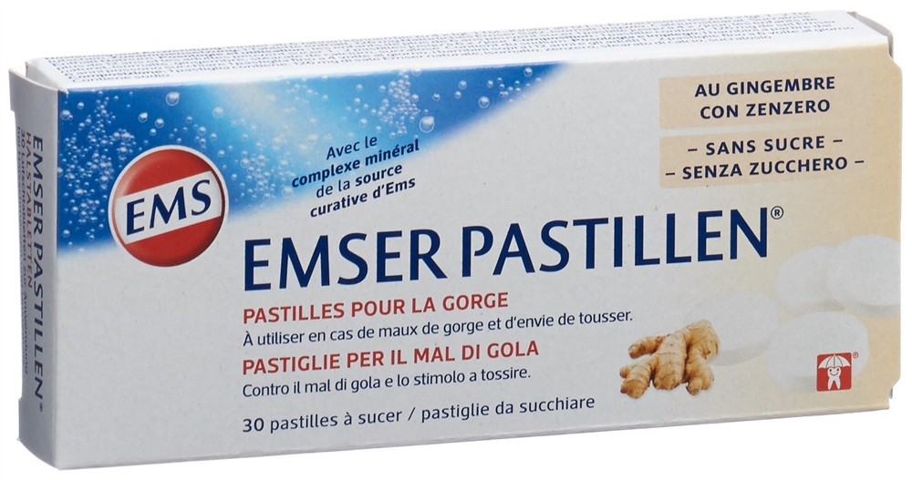 EMSER pastilles sans sucre avec gingembre blist 30 pce, image 2 sur 3