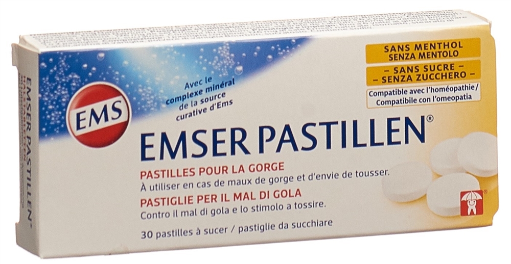 EMSER pastilles sans sucre sans menthol blist 30 pce, image 2 sur 3